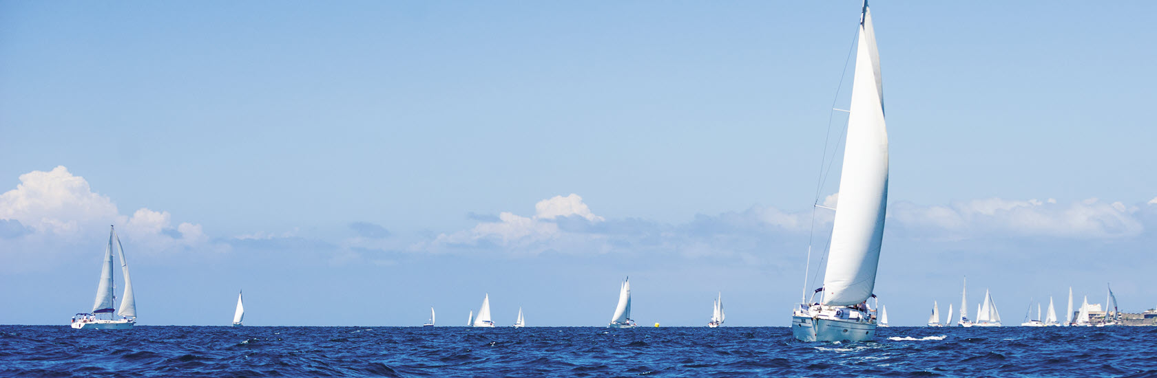Sailboats on the sea