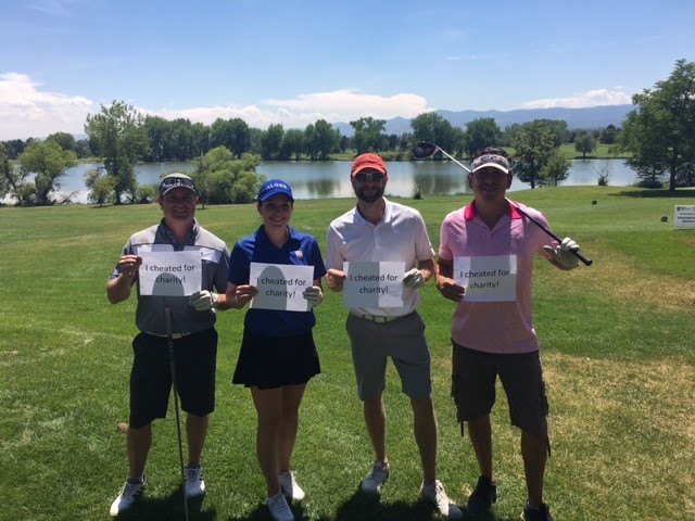 Christian Ofner participating in the RBCWM Colorado Scholarship Fund Annual Golf Tournament.
