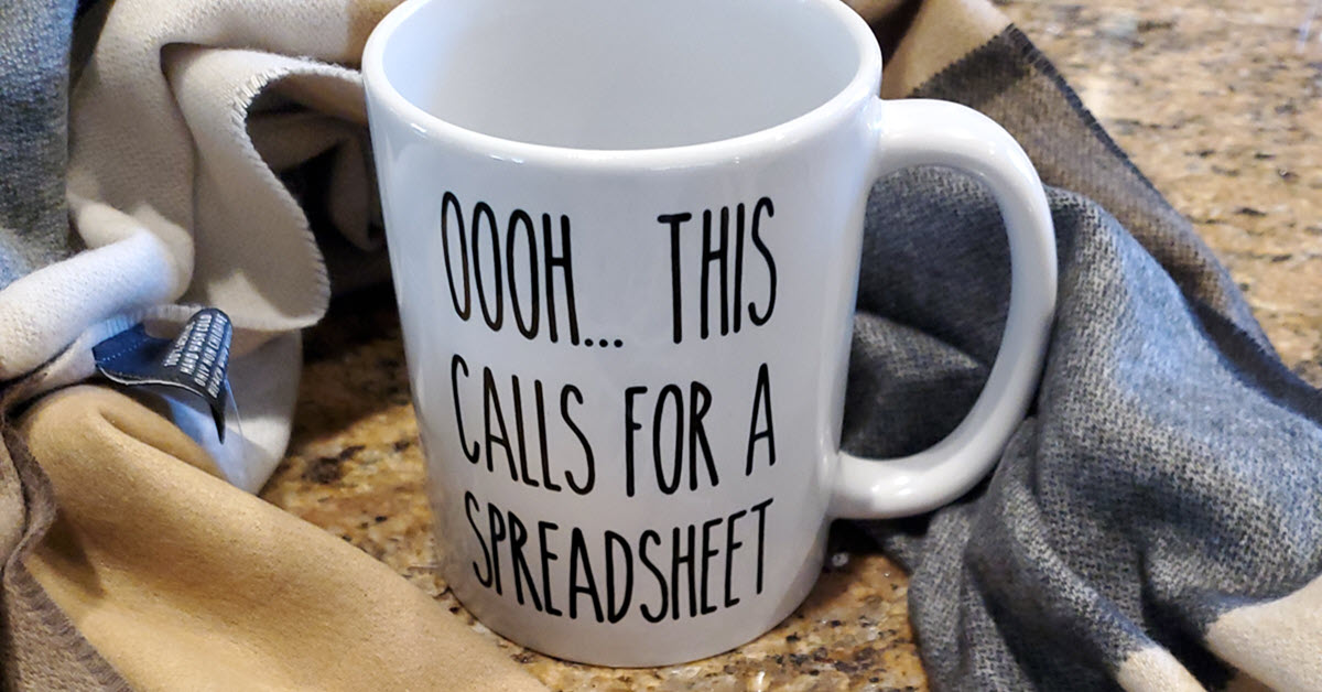 spreadsheet cup