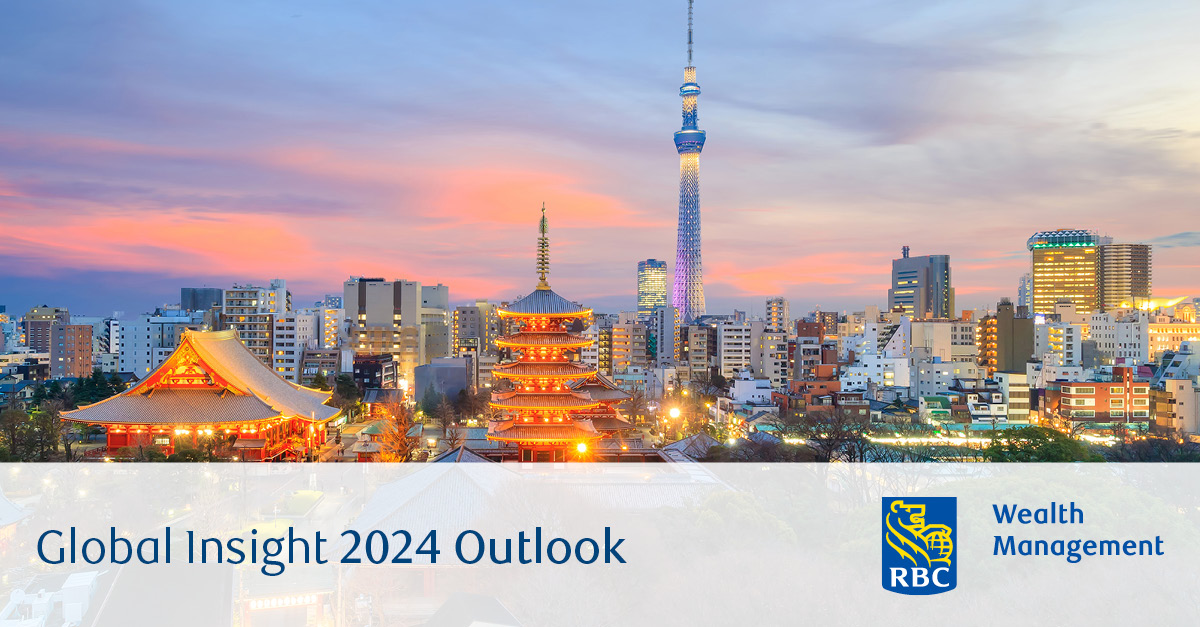 Tokyo Skytree over city skyline Global Insight 2024 Outlook