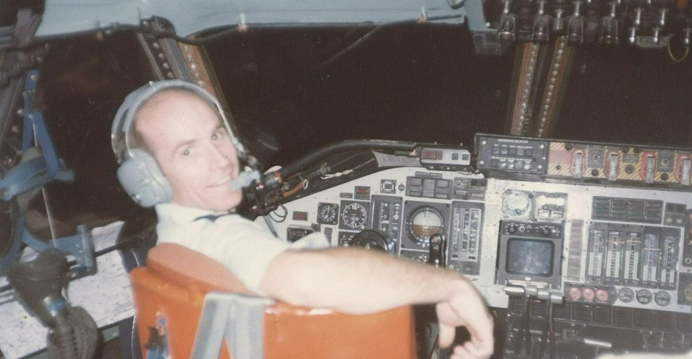 My father the pilot in his C-141 circa 1980.