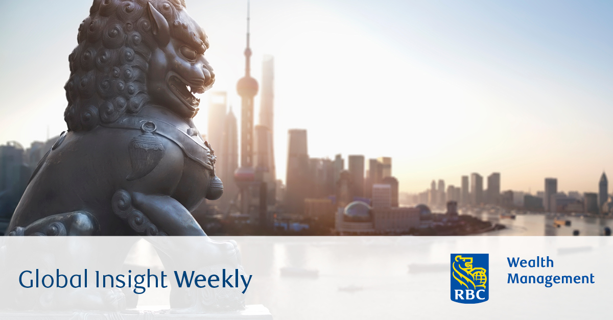 Foo dog and Shanghai Harbor