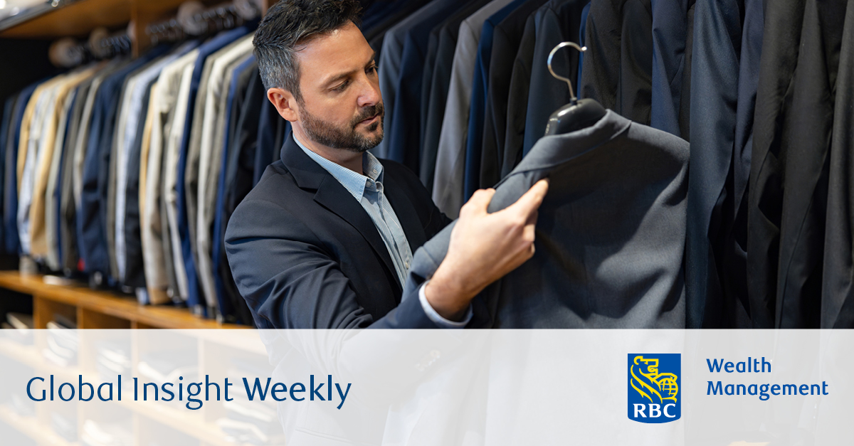 Businessman shopping