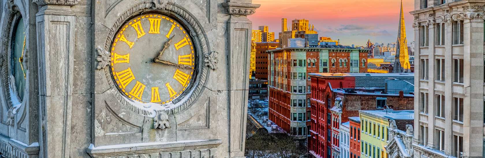 Syracuse - city clock
