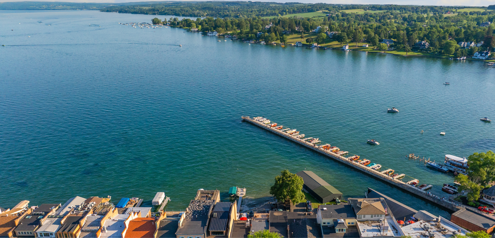 dock and lake