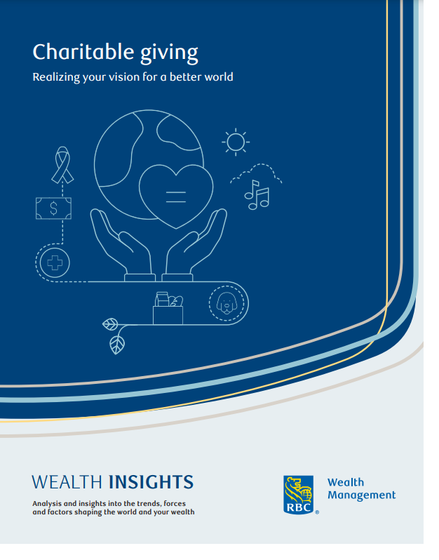Wealth Insights Report cover image - charitable giving: realizing your vision for a better world.