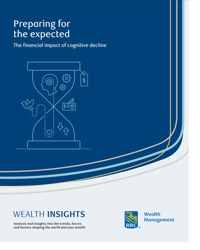 Cover art - Preparing for the expected The financial impact of cognitive decline workbook