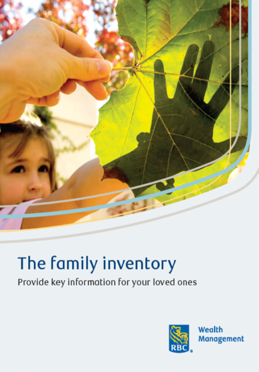 family inventory report cover