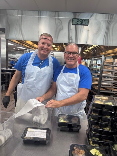 Image of team volunteering
