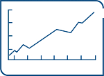 Graph with line going up